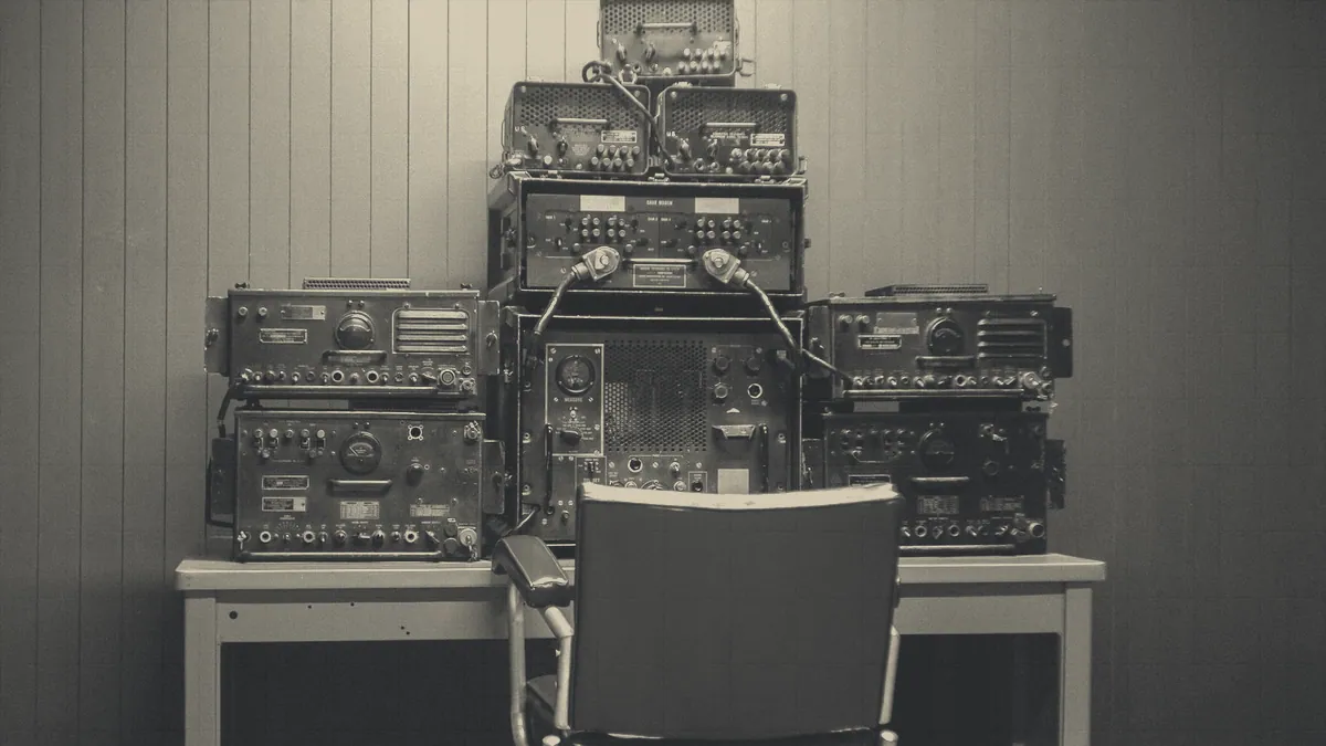 The sticks and switches of a transmitter.